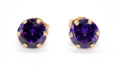 Ohrstecker 9kt Gelbgold Amethyst 1,31ct