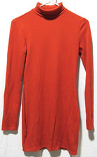 Urban Outfitters Terracotta Ribbed Turtleneck Mini Dress Size Medium
