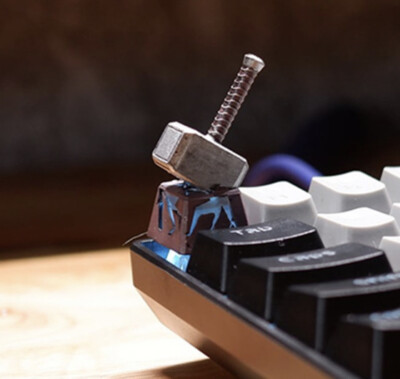THOR MJOLNIR HAMMER MARVEL key cap keyboard THAI Artisan handmade craft model
