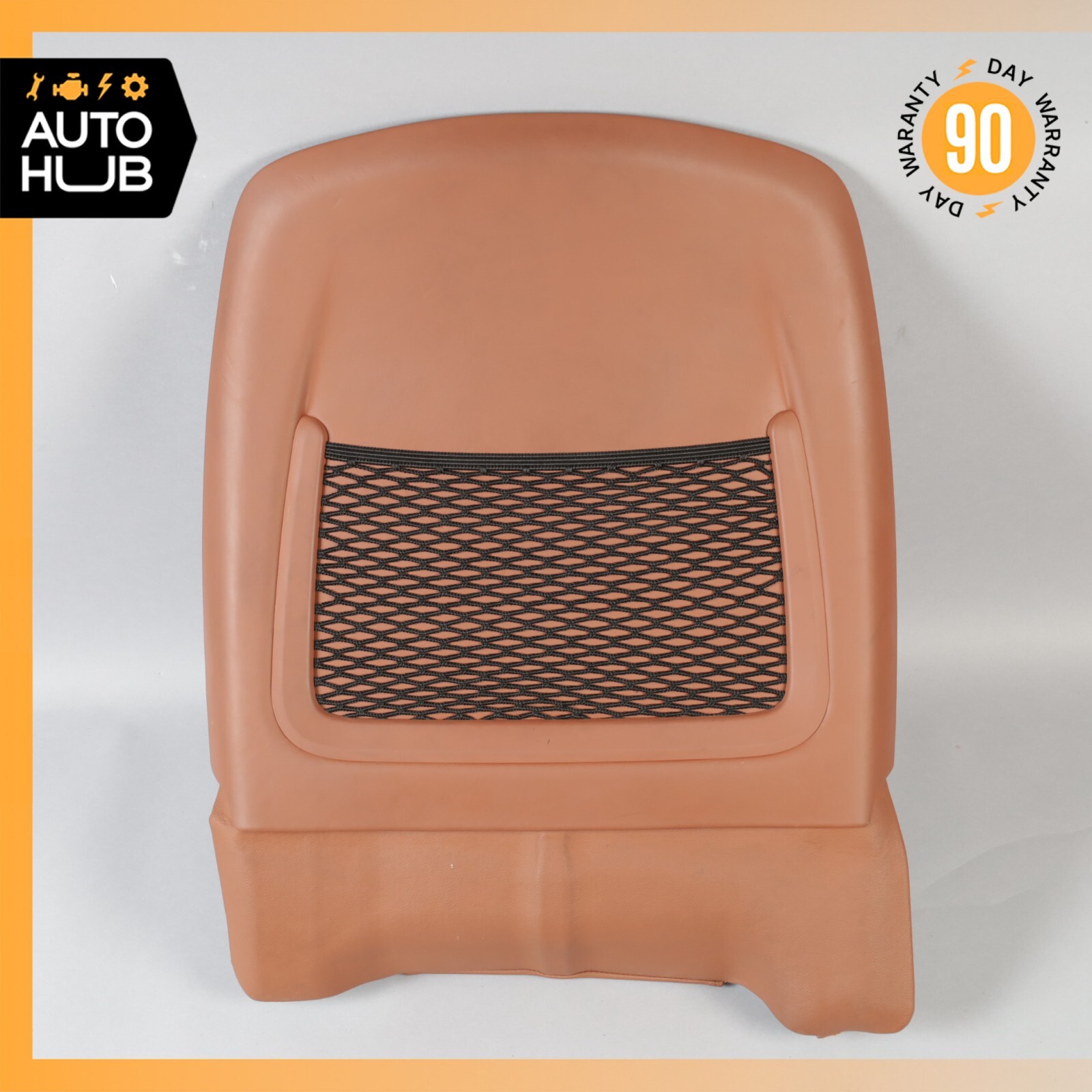 14-17 Maserati Ghibli M157 Front Right Side Seat Back Cover Brown OEM 51k