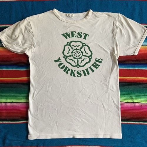 Vintage West Yorkshire Womens/youth Ringer T Shirt White Size XL