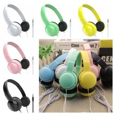 3.5mm Wierd Headphones Kids Earphones Over Ear Stereo Headband Gaming Headset US