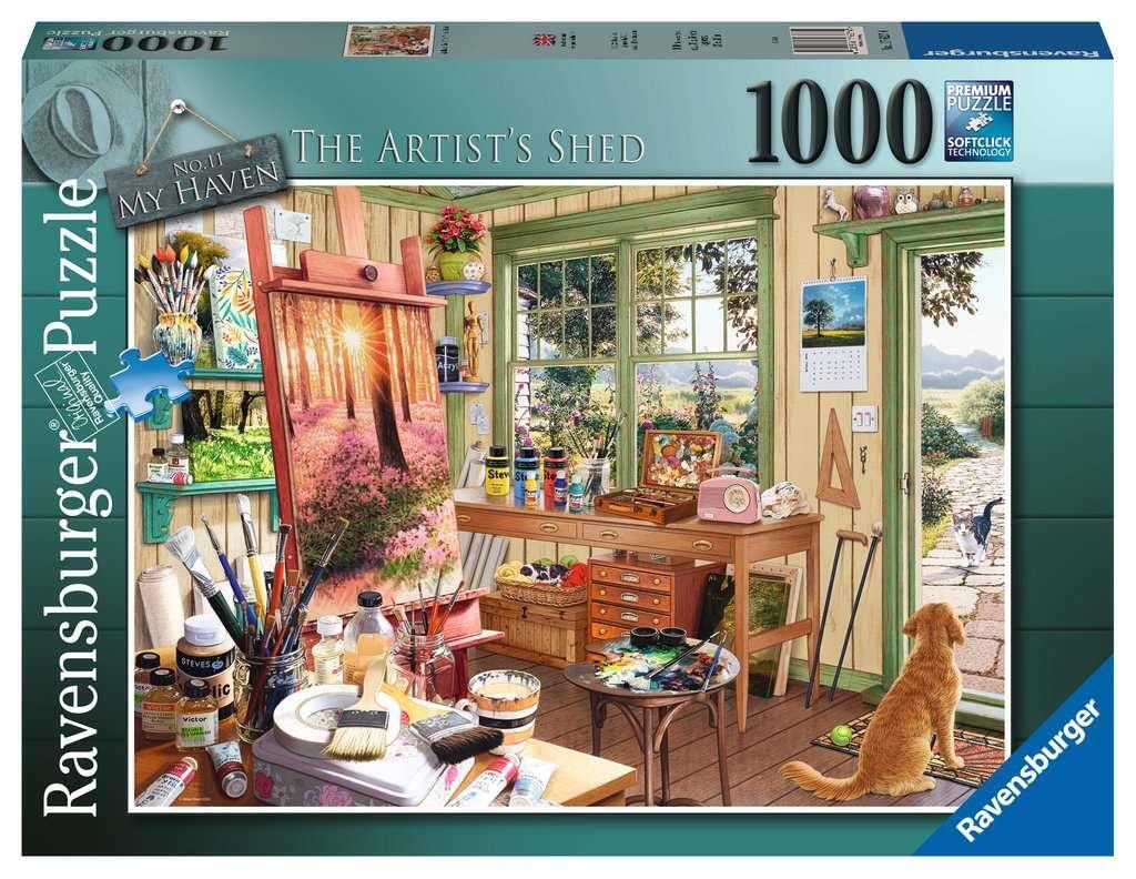 Ravensburger 17627 My Haven No. 11, Artists Shed 1000 Piece Jigsaw