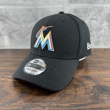 New Era 39THIRTY Flex Fit Miami Marlins Black Size Large/Extra Large Fitted Hat