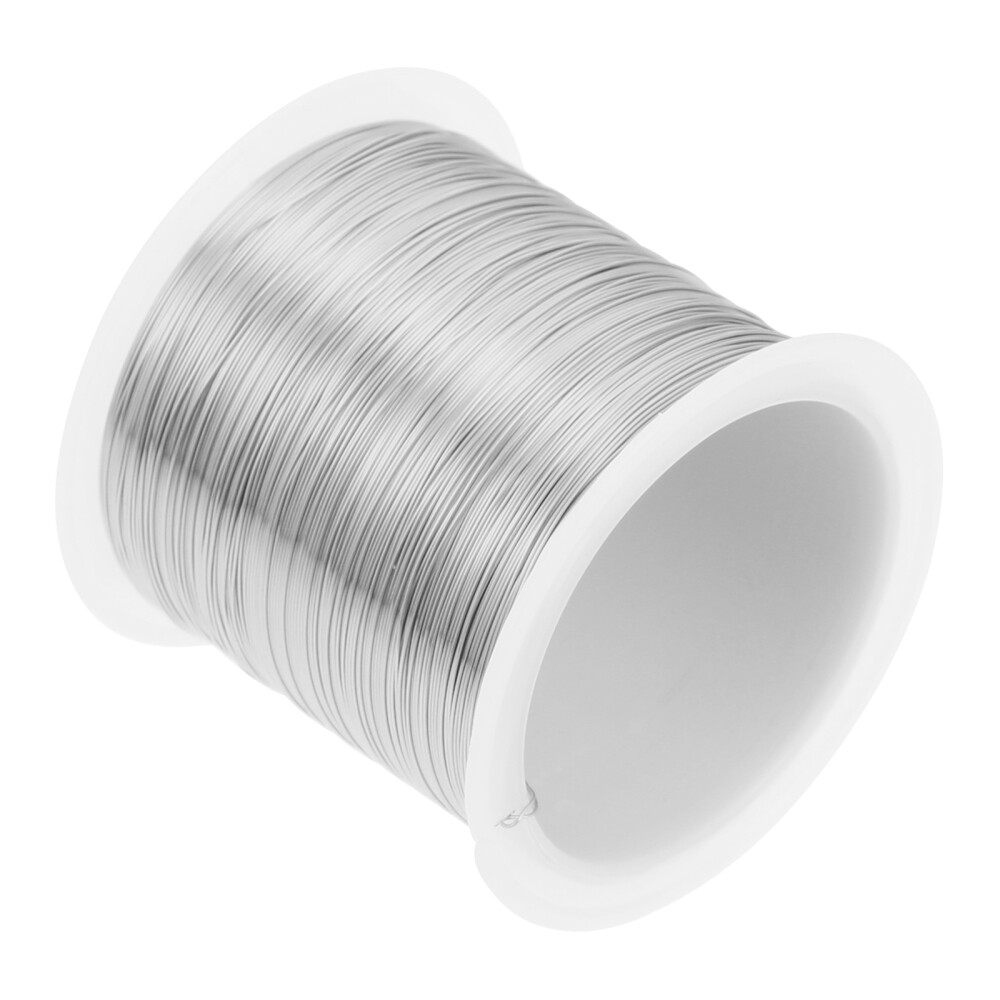 Französischer Draht 1mm Antik Silber - 100g Für Schmuck & Stickerei