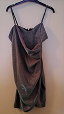 Cider Ruched Sparkly Evening Dress - Size M