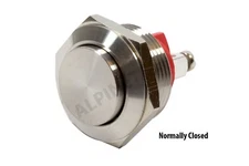 M19ENC ATI 19mm Normally Closed Momentary Stainless Steel Push Button Switch 1NC