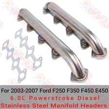 S/S Manifold Headers For 2003-2007 Ford Powerstroke F250 F350 F450 6.0L Diesel