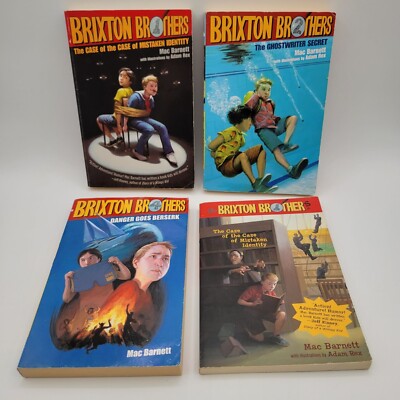 BRIXTON BROTHERS Series by Mac Barnett Lot of 4 Chapter Books - BK105