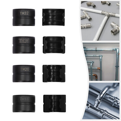 4Set* TH16/20/26/32mm Crimpeins?tze, Pressbacken f??r Rohr-Crimpzange Cr45 Stahl