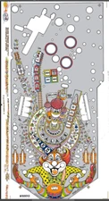 Williams HURRICANE Pinball Machine Playfield Overlay UV PRINTED WMS Films