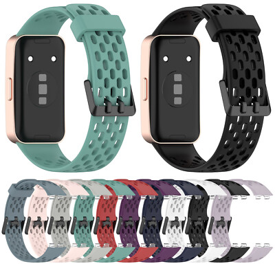 Multicolor Watch Strap Breathable Silicone Strap For Huawei Band 8/8 NFC/9/9 NFC