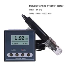 Digital PH Controller Tester Industrial ORP Meter Limit Monitor 0.02 PH 1MV