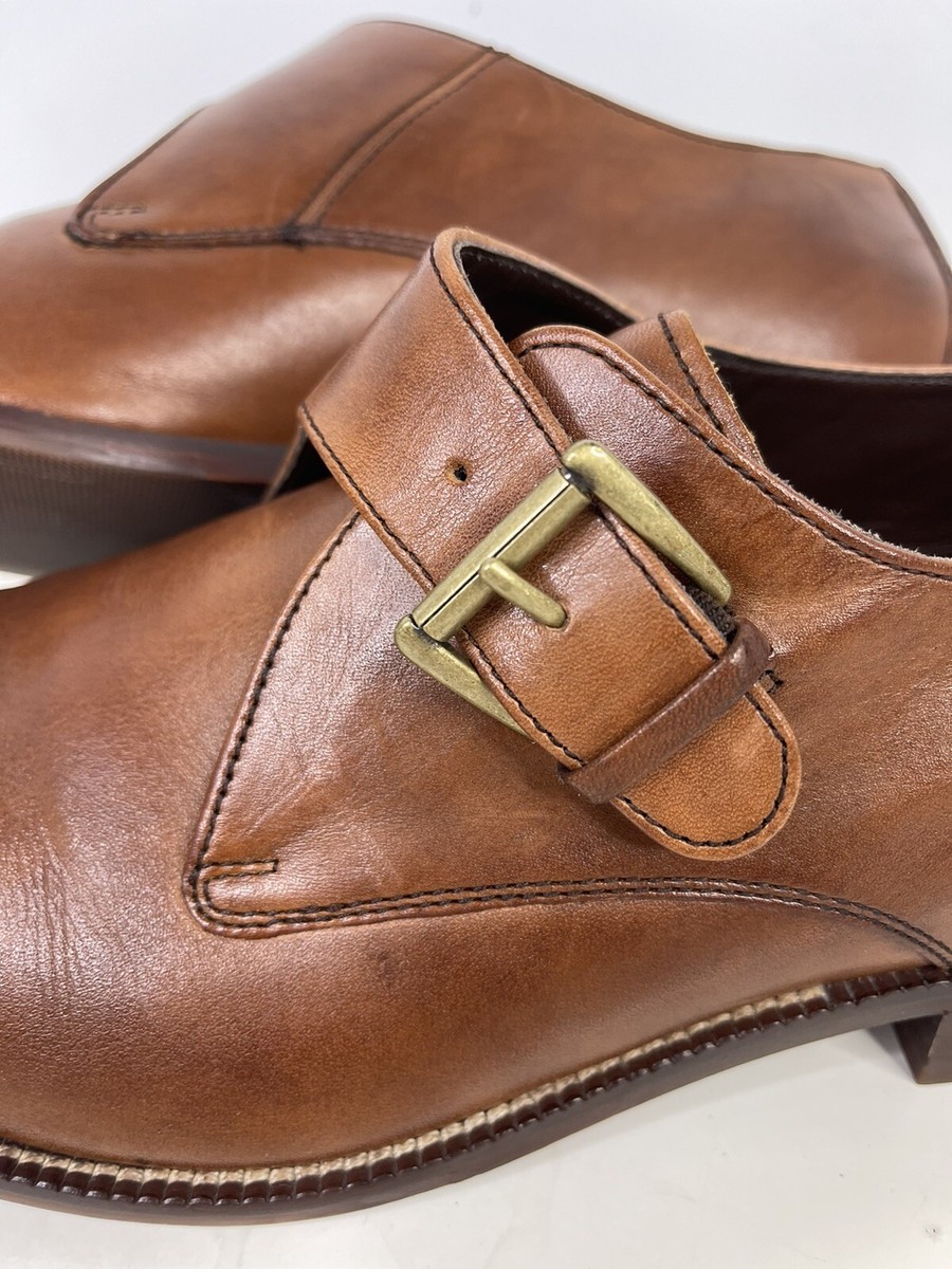 Cole Haan Williams Oxford Mens Brown Leather Monk Strap Shoe  display picture 1