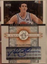 Nick Collison Kansas Jayhawks Basketball Sage Rookie Autograph Card Bill Self Rc. rookie card picture