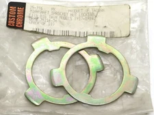 25-396 Custom Chrome Mainshaft Sprocket Tab Washers (set of 2) for Harley FXD FL