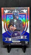 Zach Wilson 2021 Panini Prizm Draft Picks Red White Blue Crusade Rookie RC #168