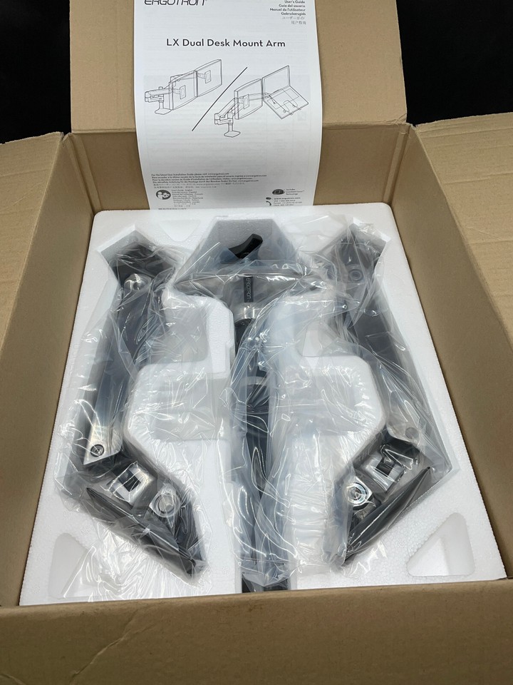 Ergotron 45248026 Dual Monitor Arm Mount eBay