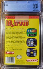 Dr. Mario Nintendo NES 1990 nuovo sigillato in fabbrica H-Seam CGC 9.8 A+ grado pi&ugrave; alto*