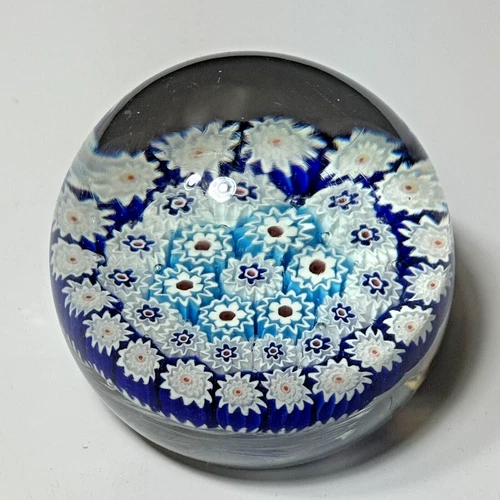 Vintage Murano Millefiori Close-pack Canes Art Glass Paperweight