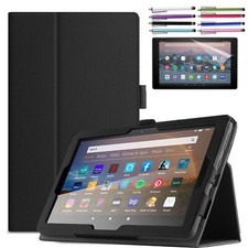 Folio Case for Amazon Fire HD 8 2024 Release Tablet Cover Smart Leather Stand