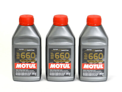 Motul DOT4 RBF 660 FACTORY LINE 1.5L Fully Synthetic Racing Brake Fluid 3 x 0.5L