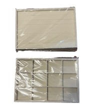 Jewelry Display Trays set of 2 , Ring Display Tray, 12 Grid Compartment Tray