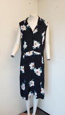 Gorgeous Black & White Spotty Floral Sleeveless Dress from TU - Size 22 - BNWOT!