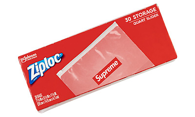 Supreme® Ziploc® Bags (4 Boxes of 30: 120 Total) NEW SHIPS NOW