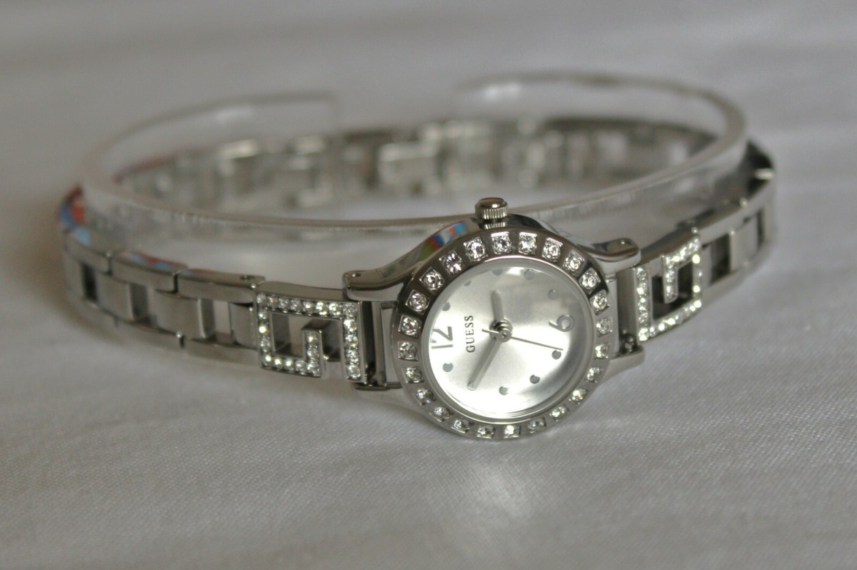 Guess Women\'s Darling Silver Tone w/ Swarovski Crystal Accent Watch - W0411L1 GUESS W0411L1 Mini Dial Darling Silver Tone Stainless Steel  main image 2