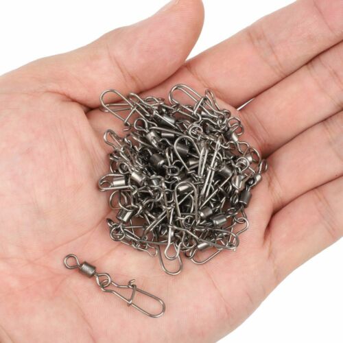 Fishing Rolling Connector Fishing Connector Swivels Interlock Pin Snap - Picture 8 of 15