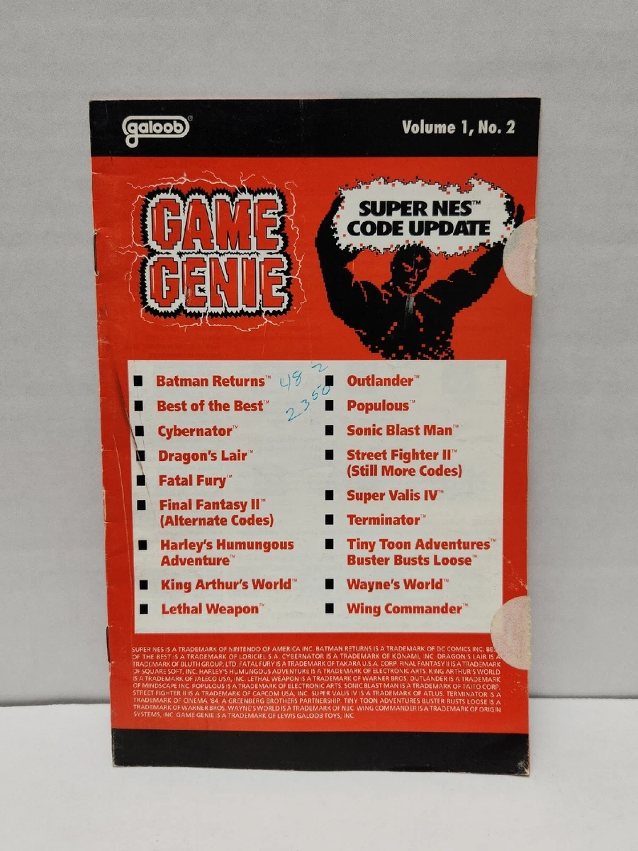 Game genie snes codes sale