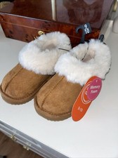 Wonder Nation Toddler Girl Fur Trim Slipper