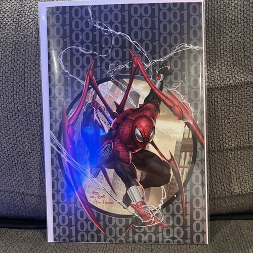 SUPERIOR SPIDERMAN #1 INHYUK LEE GREY VIRGIN LTD 218/600 W/COA  IN HAND