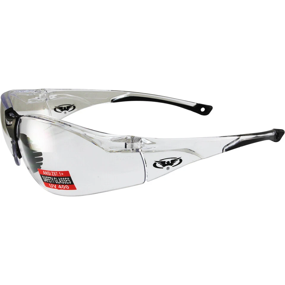 2 óculos de segurança Global Vision Cruisin armação transparente + lente armação rosa + lente - Imagem 2 de 3