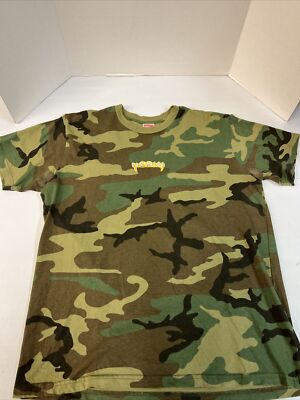 Supreme Fronts Tee Woodland Camo Size M Brand New SS19 | eBay