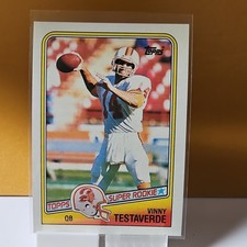 Topps 1988 Vinny Testaverde Rookie Base Set #352 Tampa Bay Buccaneers Card. rookie card picture