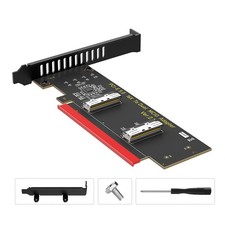 PCI- Express PCIe 5.0 x16 to Dual MCIO SFF-1016 Adapter Card
