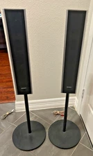 SONY SS-TS82 Left and Right Channel Front Tower Speakers with Stands and Cables.