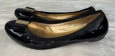 kate spade NEW YORK Patent Leather Black Ballerina Ballet Flats Womens Size 9