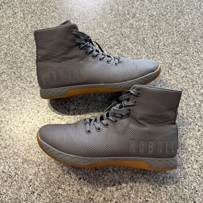 Nobull High Top Trainers Grey Mens 7 Womens 8.5 Gym Weightlifting CrossFit