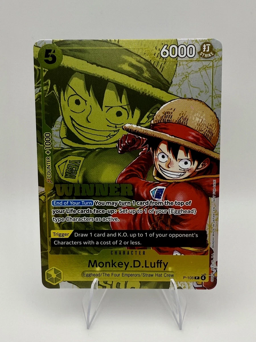 Monkey.D.Luffy P-106 One Piece Promotion Cards | eBay