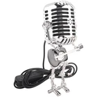 Retro  Vintage Microphone Robot Desk Lamp, Vintage Microphone Robot  Dimmer1691