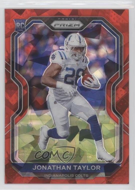 2020 Panini Prizm Rookie Red Ice Prizm Jonathan Taylor #332 7sd