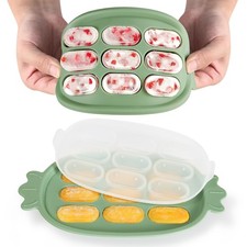 Baby Popsicle Mold - Baby Food Maker  Breastmilk Teething Freezer Tray - BPA...
