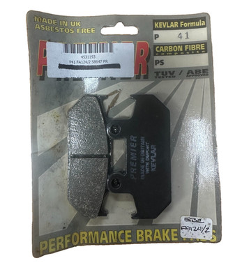 New EBS Premier P41 Performance Brake Pads FA124/2 4531193 Free Shipping