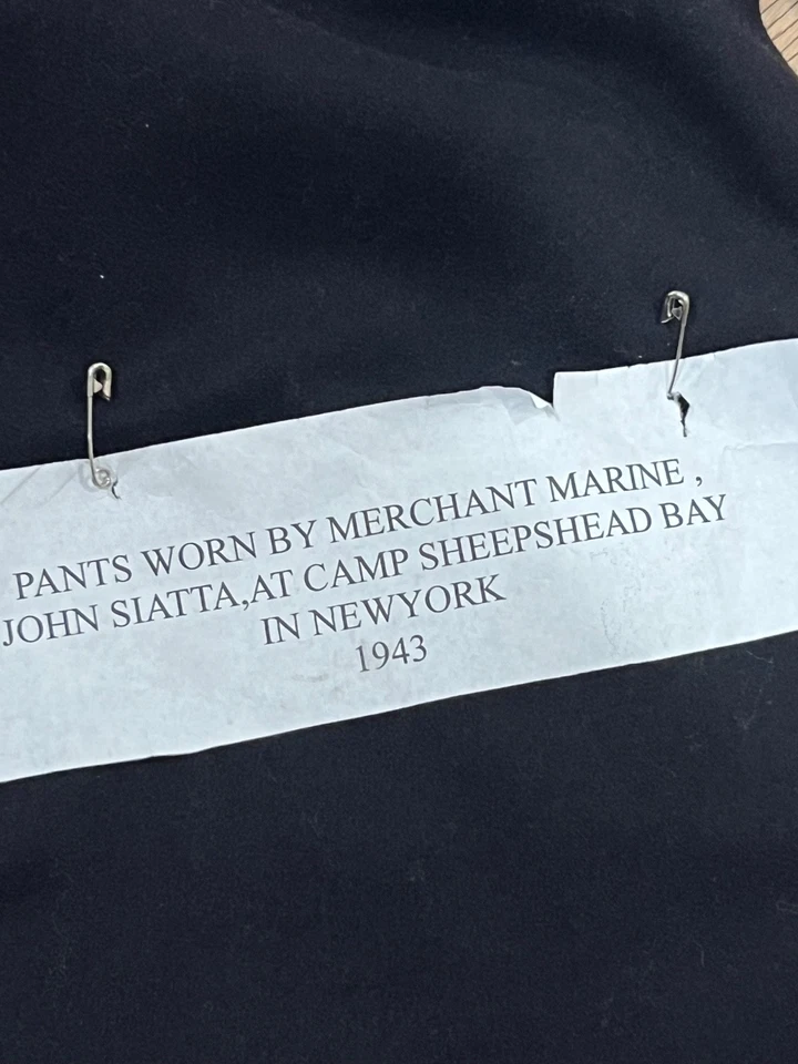 Pantalones Uniforme De Colección Segunda Guerra Mundial 13 Botones USN Marinero 30/32 Lana Campana Parte Inferior Militar Marina Foto 4 de 4