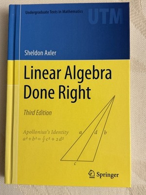 Linear Algebra Done Right Third Edition (Hardcover)