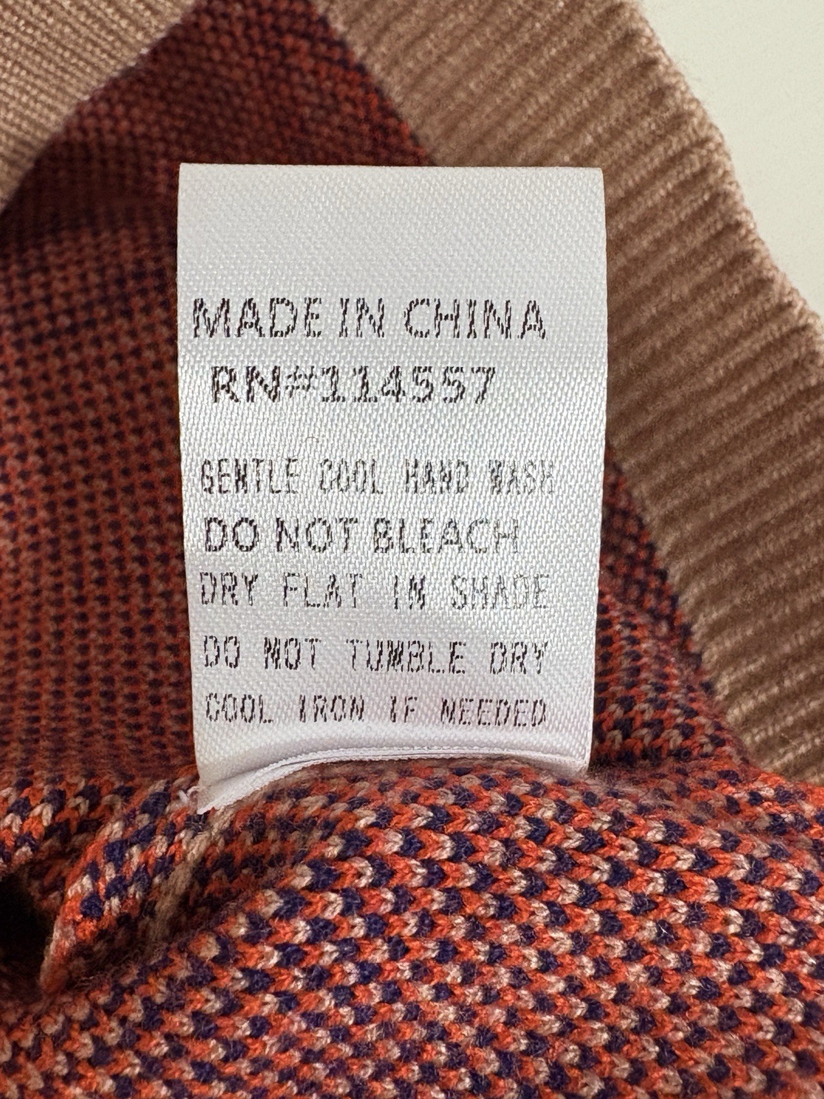THML  Anthropologie Equestrian Chain Link Tan Preppy Heritage S Sweater NWOT image 7