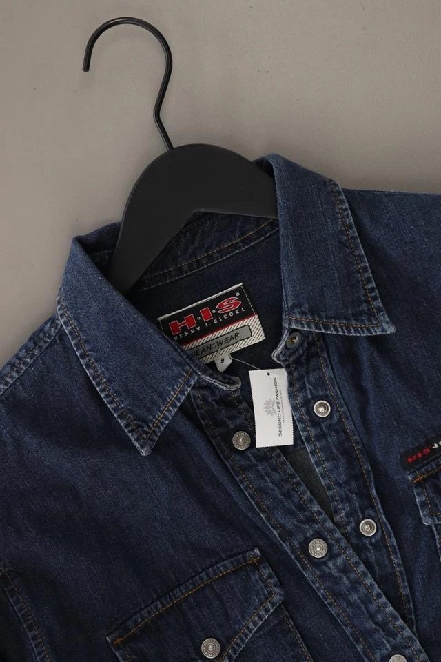 ✨ H.I.S. camicetta per le signore taglia 36, S vintage blu ✨ - Imagen 3 de 4